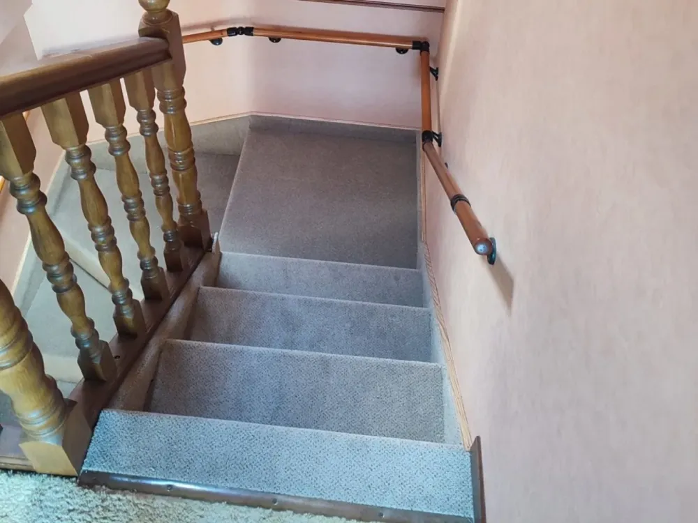 Pose d'escalier apres